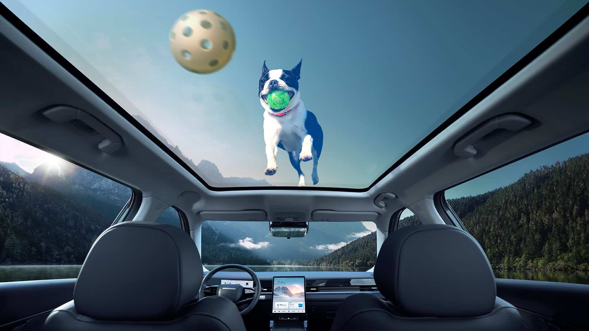 Tetto panoramico in vetro da 1.45m